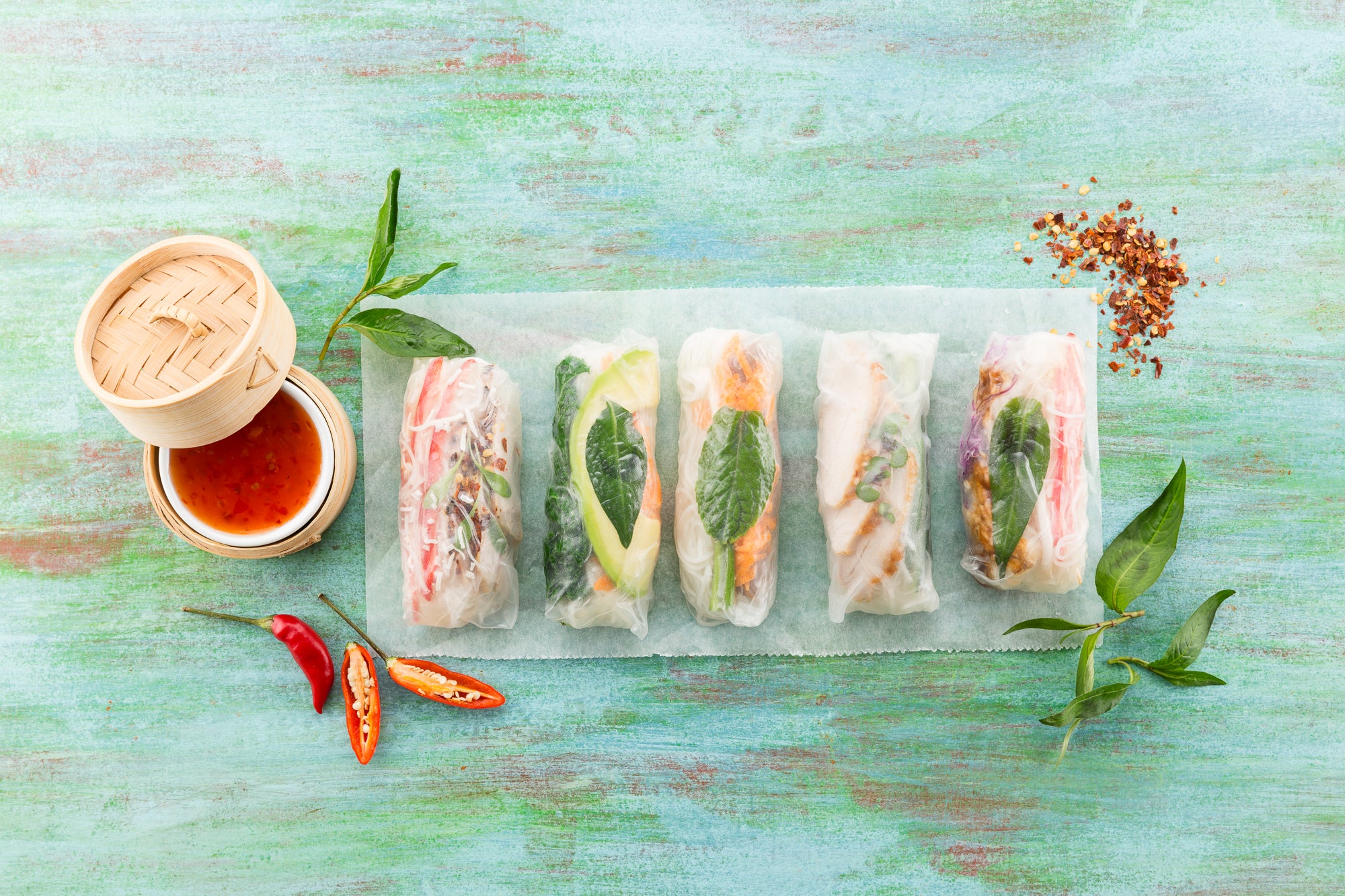 Assorted Rice Paper Rolls